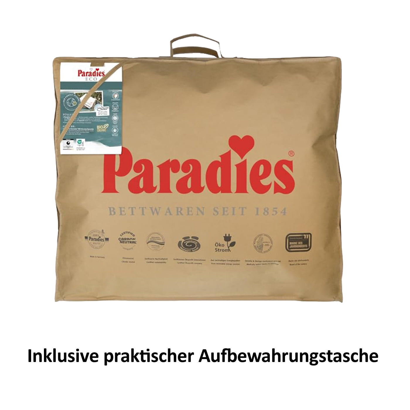 Paradies Vida Bio Organic winterwarm extra warme Bettdecke 135x200