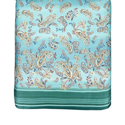 Bettwäsche Bassetti Mako Satin Tosca V1 smaragdgrün mint 135x200