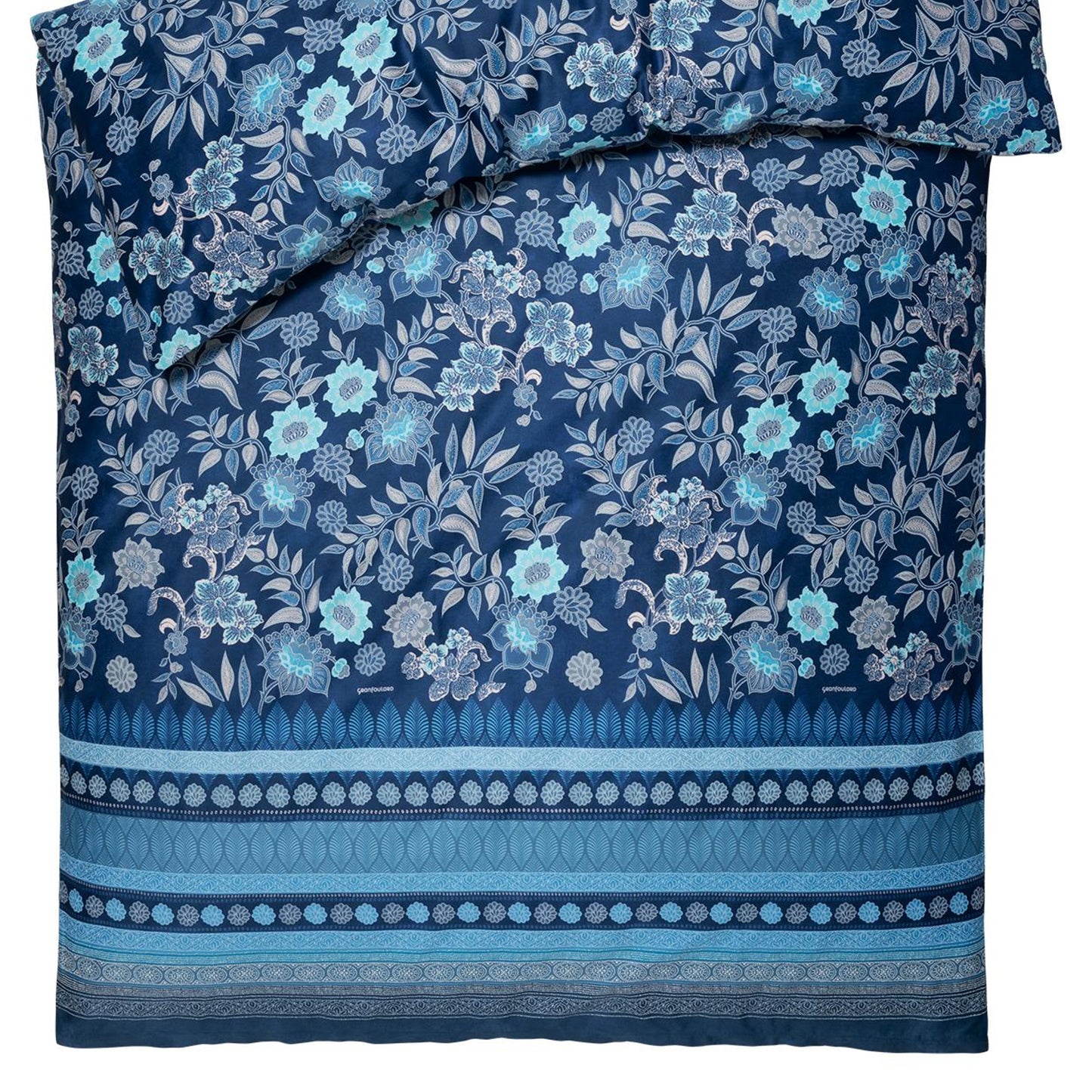 Bettwäsche Bassetti Mako Satin Varigotti B1 blau 135x200