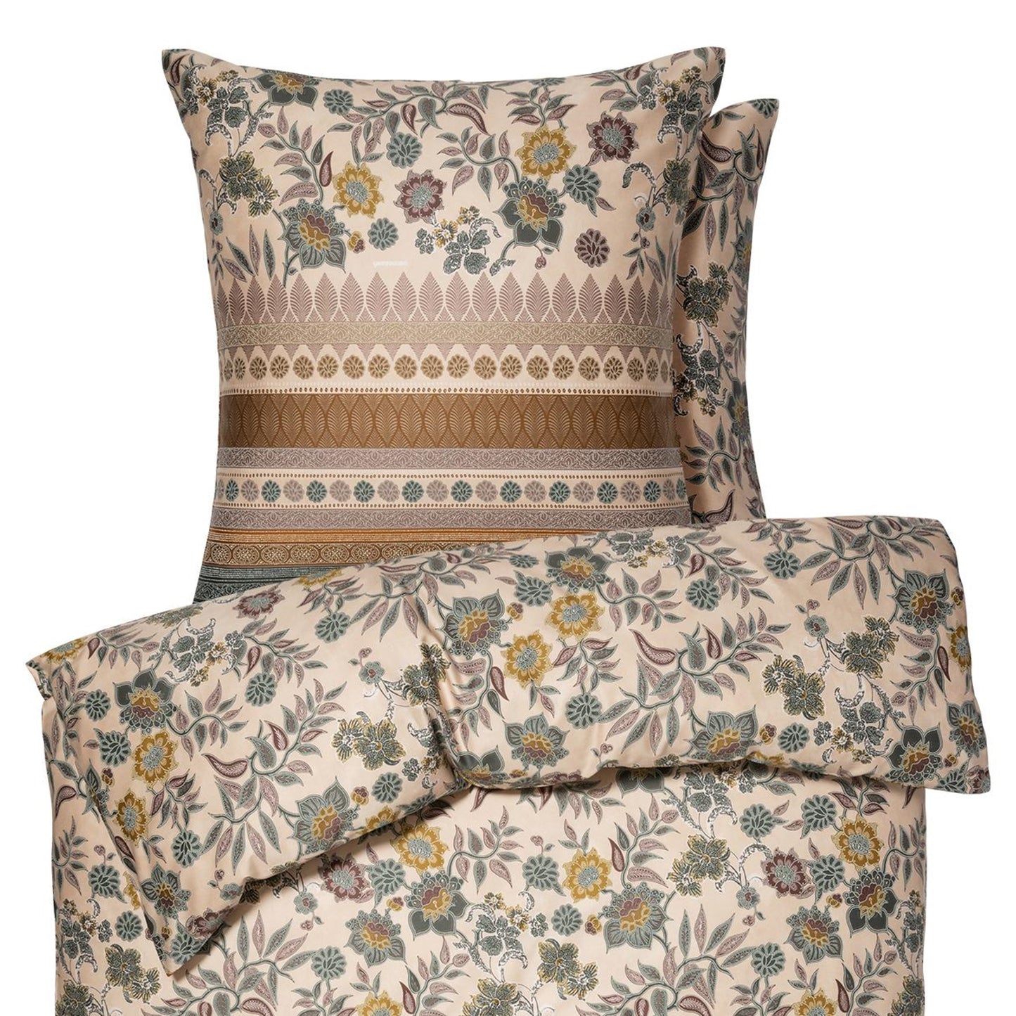 Bettwäsche Bassetti Mako Satin Varigotti V1 grün 135x200