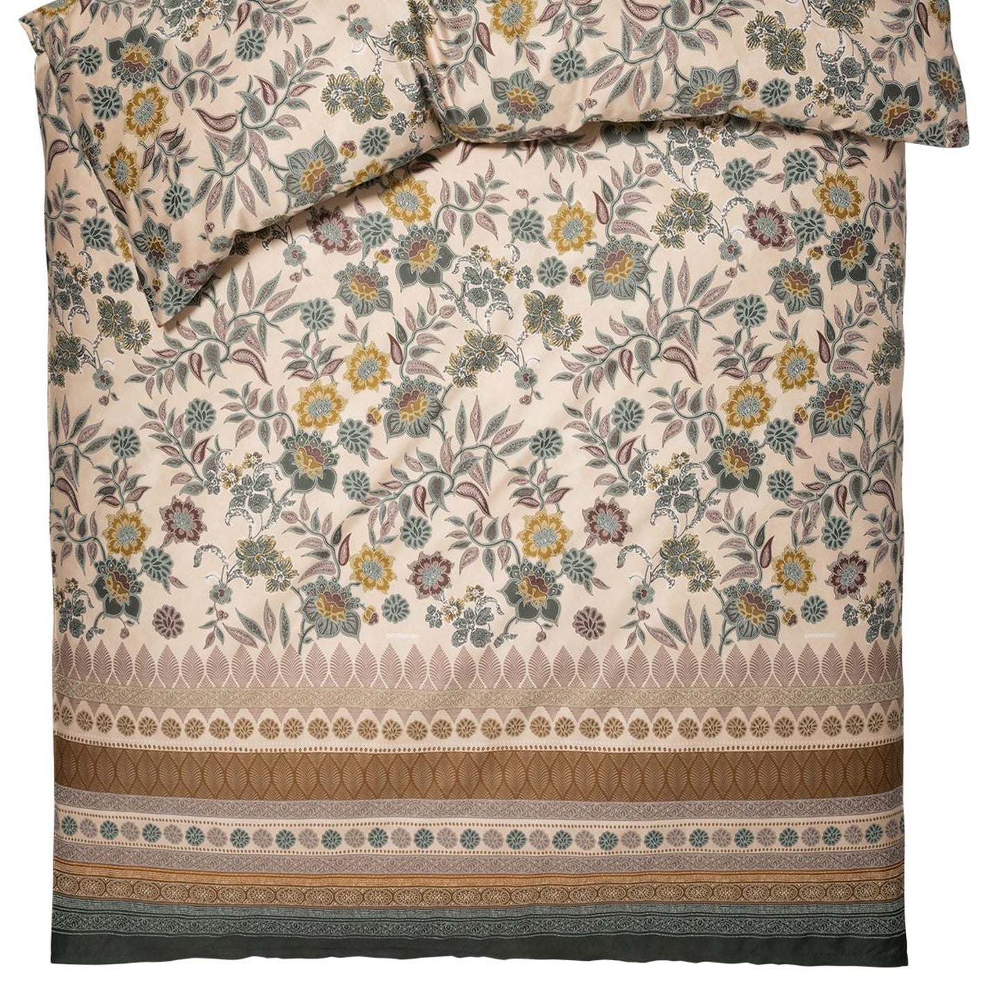 Bettwäsche Bassetti Mako Satin Varigotti V1 grün 135x200