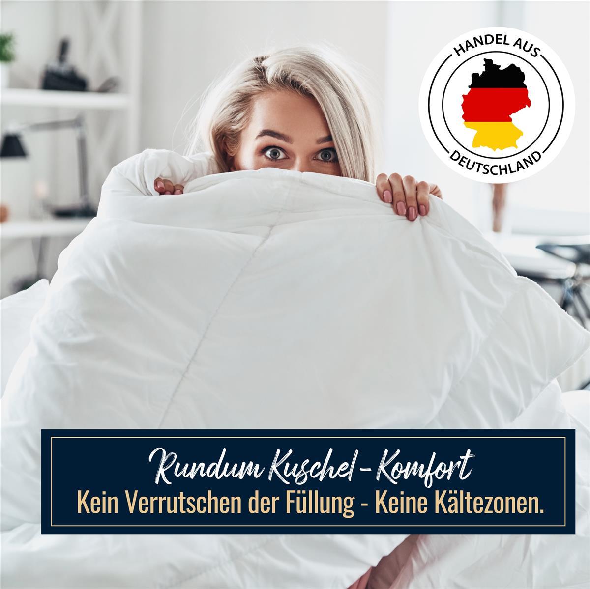 Winter Außensteg Bettdecke Daunendecke 1390g premium Daunen 155x220