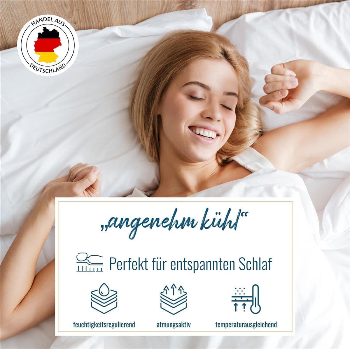 Sommerdecke Lyocell Sommer Bettdecke Sommerbett 155x220 60°C kühlend