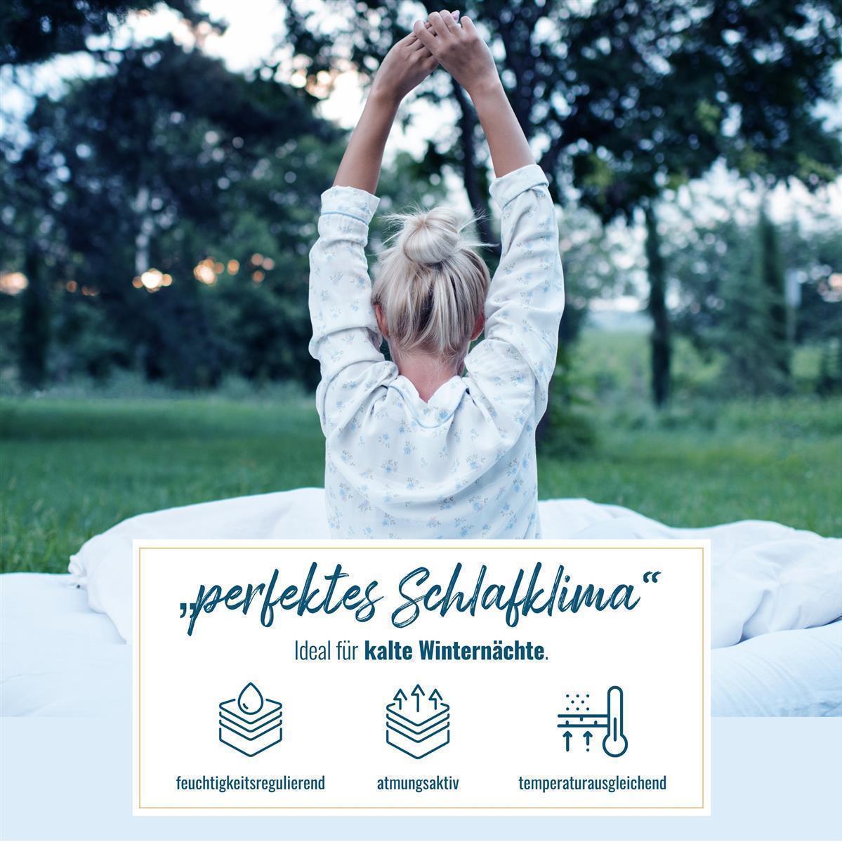 2x 1600g neue sibirische Daunen Federn Bettdecke Daunendecke 135x200