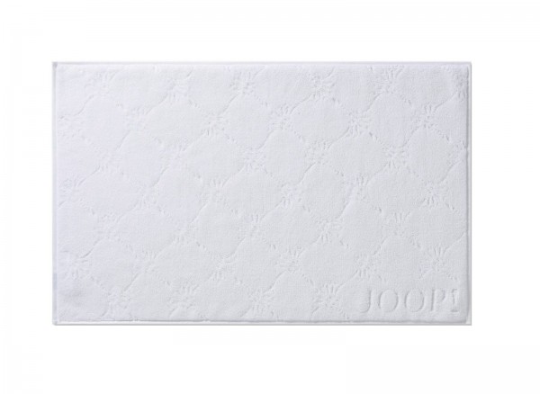 Joop! Badematte Duschvorleger Badvorleger Uni Cornflower 1670-600 Weiß 50x80