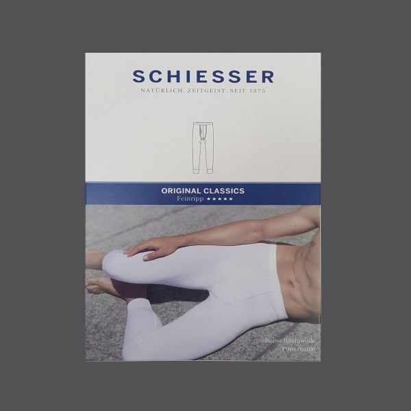 Unterhose Lange Hose Schiesser Original Classics Feinripp 005135 Gr. 5 6 7 8